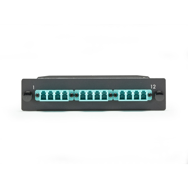 Black Box Mtp Om3 Fiber Optic Lgx Cassette - (1) Mtp 12 To (12) Lc Type A FOCA20M3-1MP12-12LC